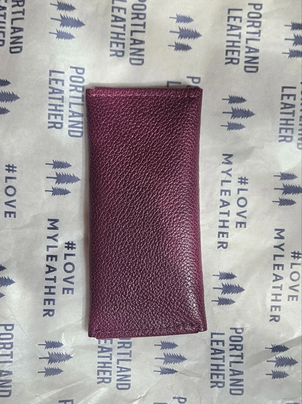 Unicorn Portland Leather Goods Envelope Snap Wallet